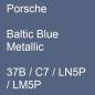 Preview: Porsche, Baltic Blue Metallic, 37B / C7 / LN5P / LM5P.